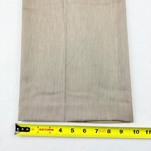 Perry Ellis Portfolio Men's Premilux Taupe Classic Fit Dress Pants 42x32 NWT - Picture 10 of 11